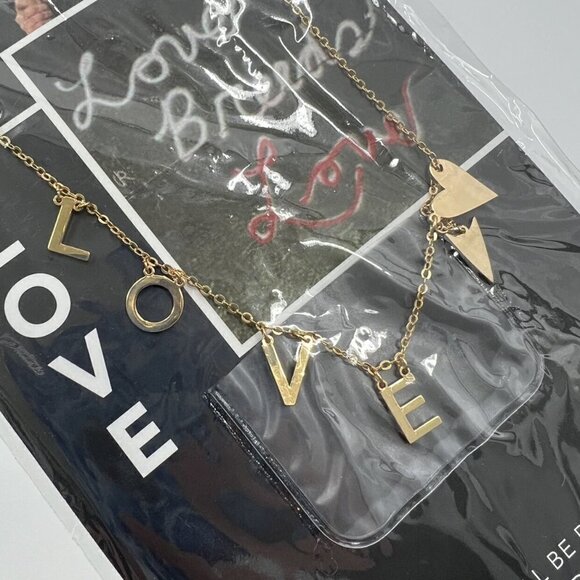 Adornia Gold Love Slide Through Necklace - Picture 3 of 5